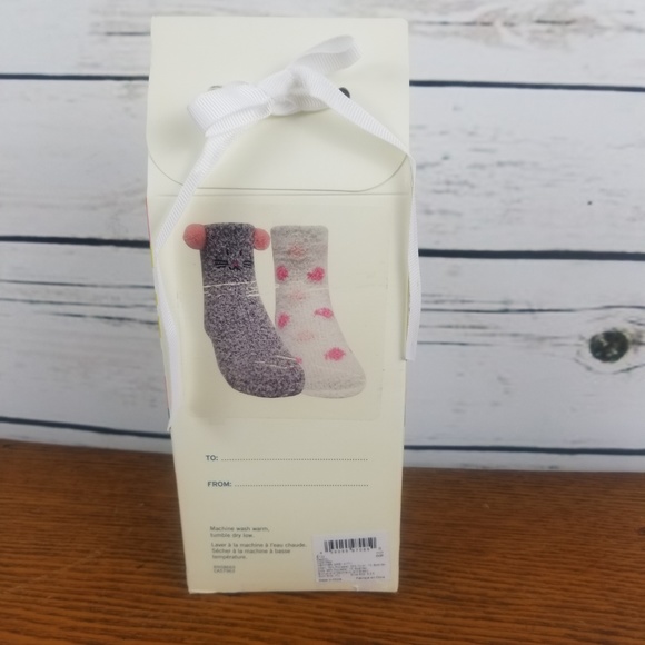 Tucker Tate Crew Socks Kitten Cozy M/L 2 Pair - Picture 5 of 8